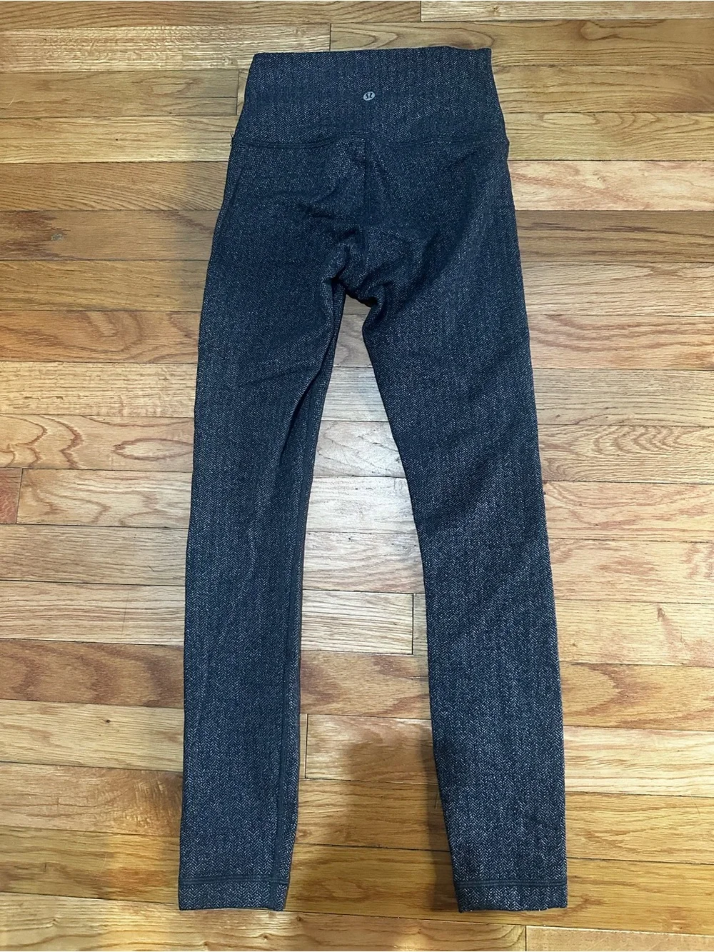 Lululemon Wunder Under Leggings 7/8 Herringbone Heathered Black High Rise 4